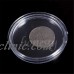 10~100PCS  Applied Clear Round Cases Coin Plastic Storage Capsules Holder Round   252738080727